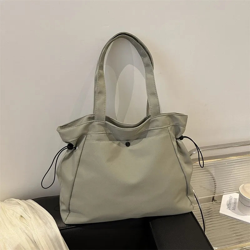 Hazel | Ruched Drawstring Shoulder Tote Bag