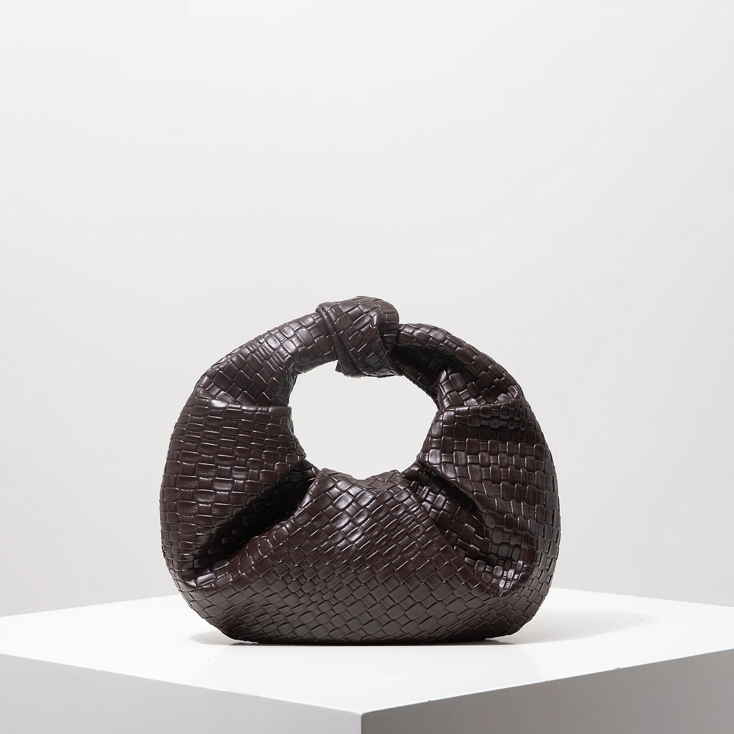 Demi | Croc Embossed Knotted Hobo Handbag