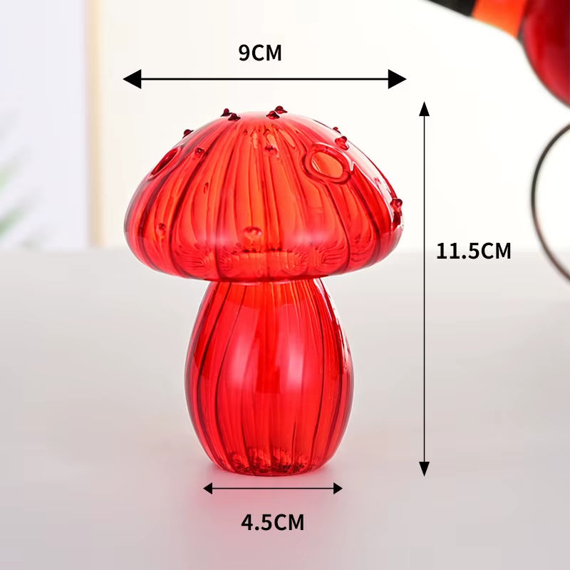 Sylvie | Mushroom Shaped Coloured Glass Vas