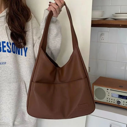 Lena | Slouchy Hobo Leather Shoulder Tote Bag