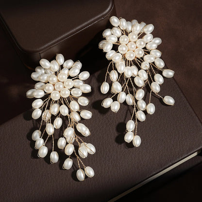 Seraphina | Cascading Tassel Pearl Earrings