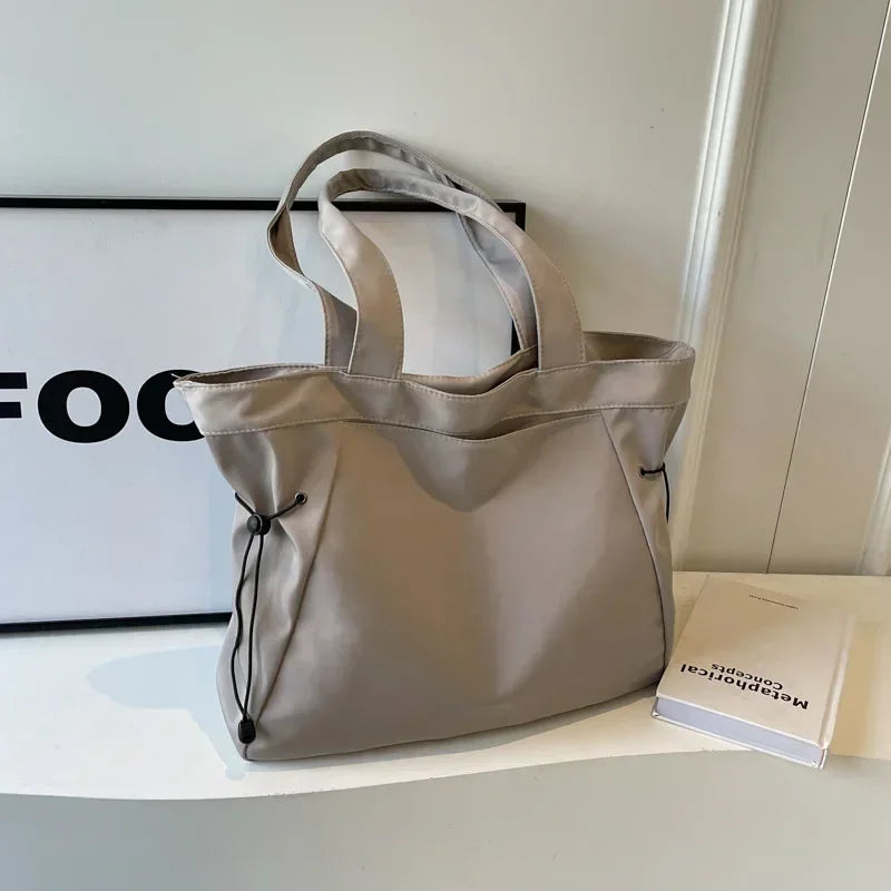 Hazel | Ruched Drawstring Shoulder Tote Bag