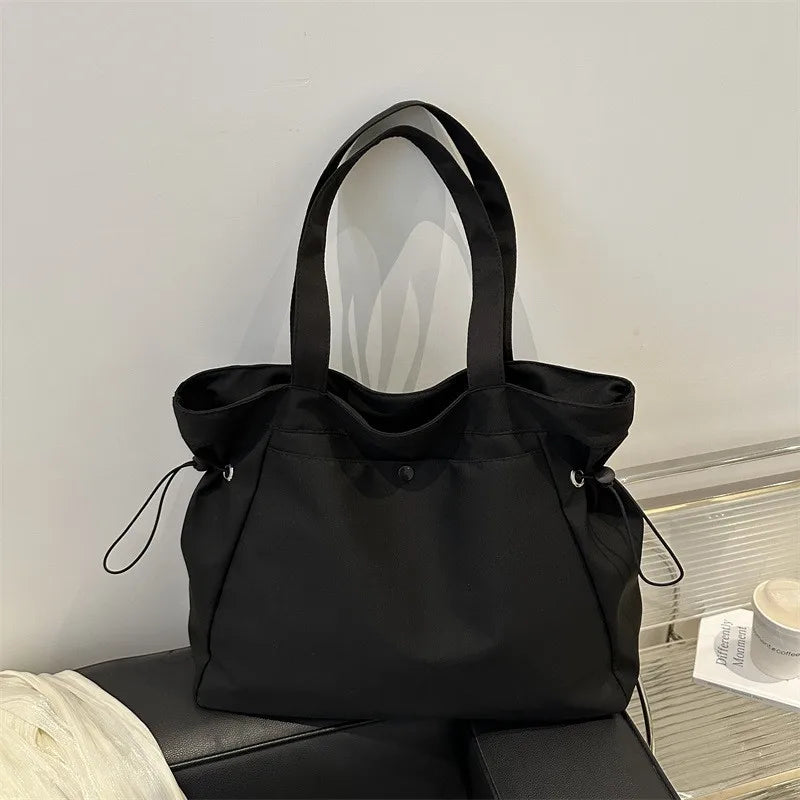 Hazel | Ruched Drawstring Shoulder Tote Bag