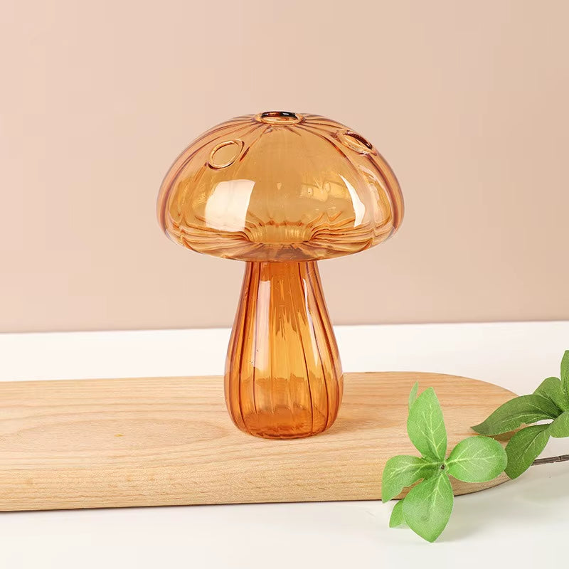 Sylvie | Mushroom Shaped Coloured Glass Vas