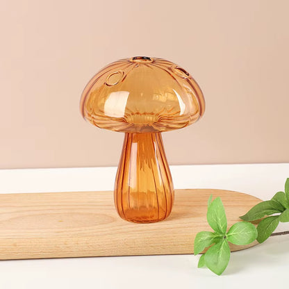 Sylvie | Mushroom Shaped Coloured Glass Vas