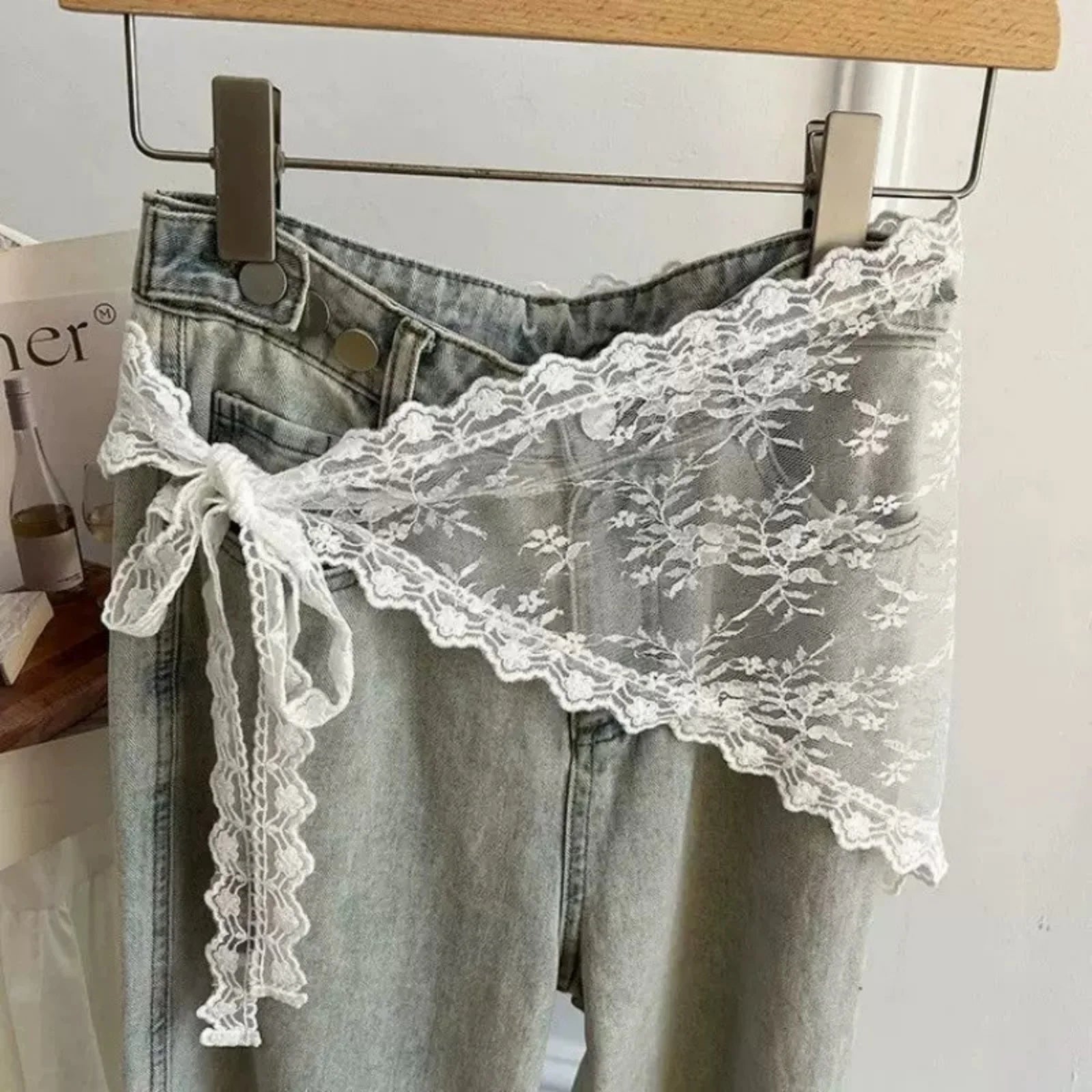Lila | Triangle Lace Hip Wrap Waist Scarf