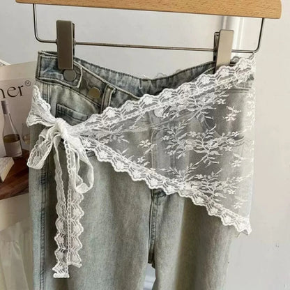 Lila | Triangle Lace Hip Wrap Waist Scarf