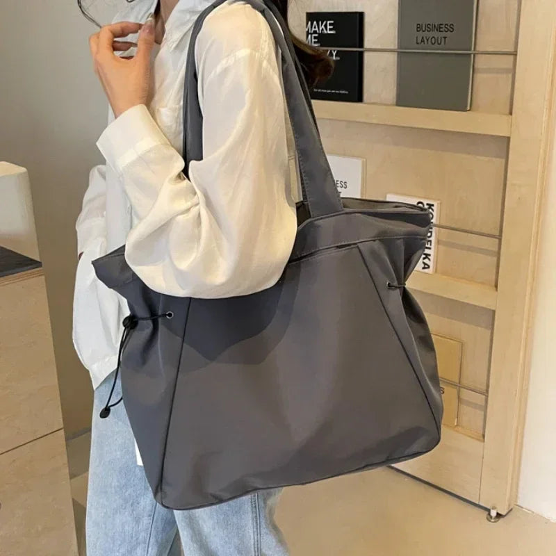 Hazel | Ruched Drawstring Shoulder Tote Bag