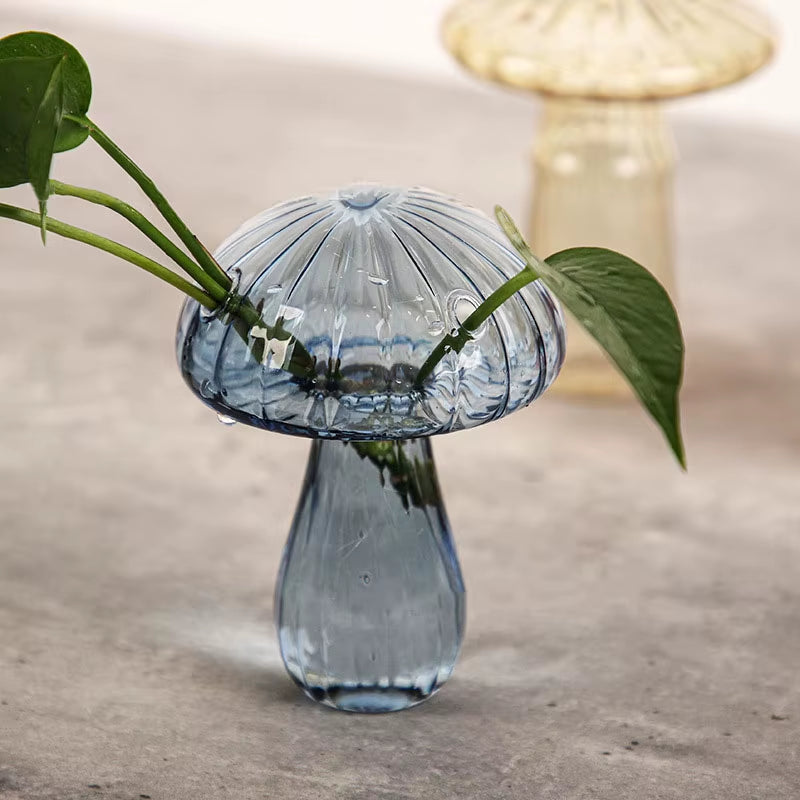 Sylvie | Mushroom Shaped Coloured Glass Vas