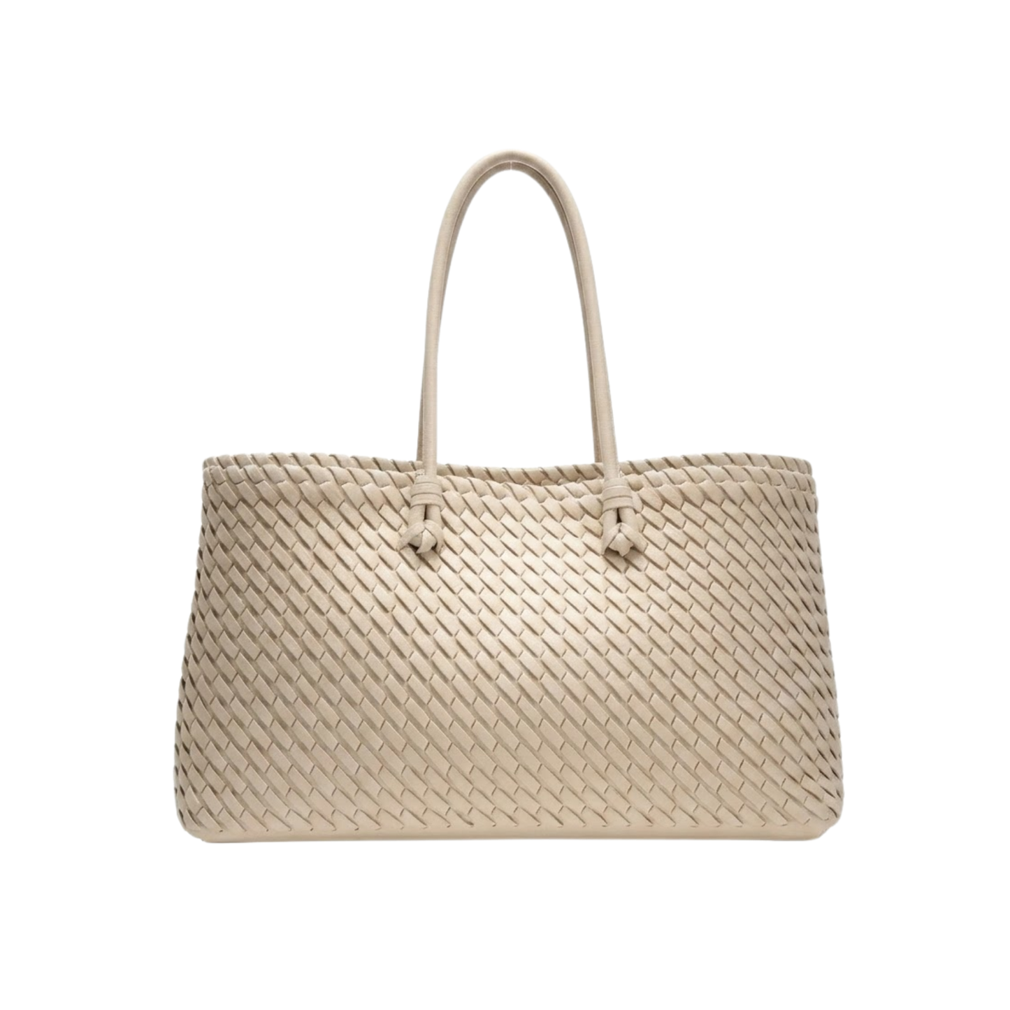 Isla | Open Top Woven Shoulder Tote Bag