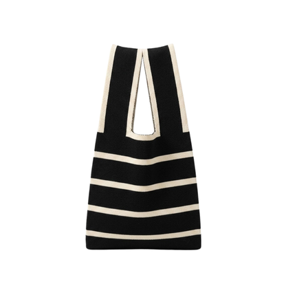 Blythe | Striped Knit Shoulder Handbag