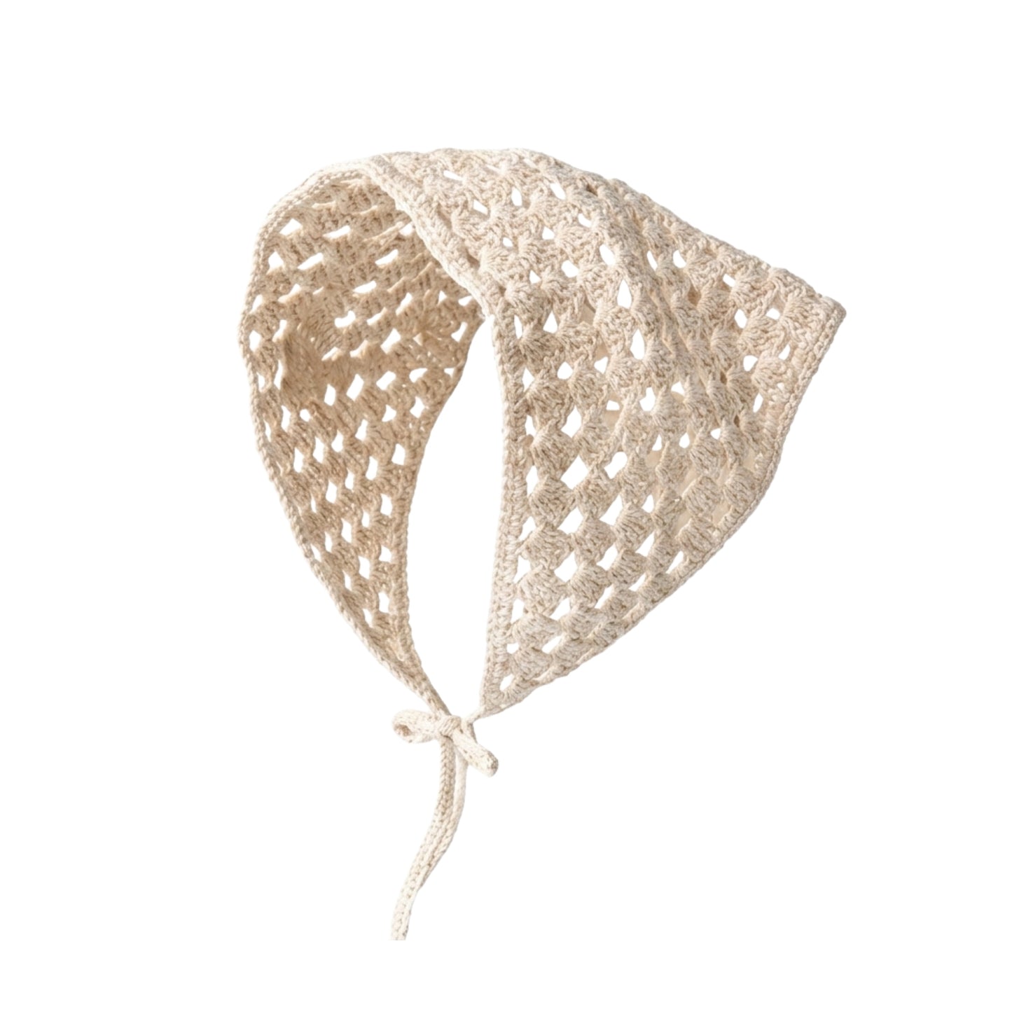 Edie | Crochet Triangle Boho Hair Scarf