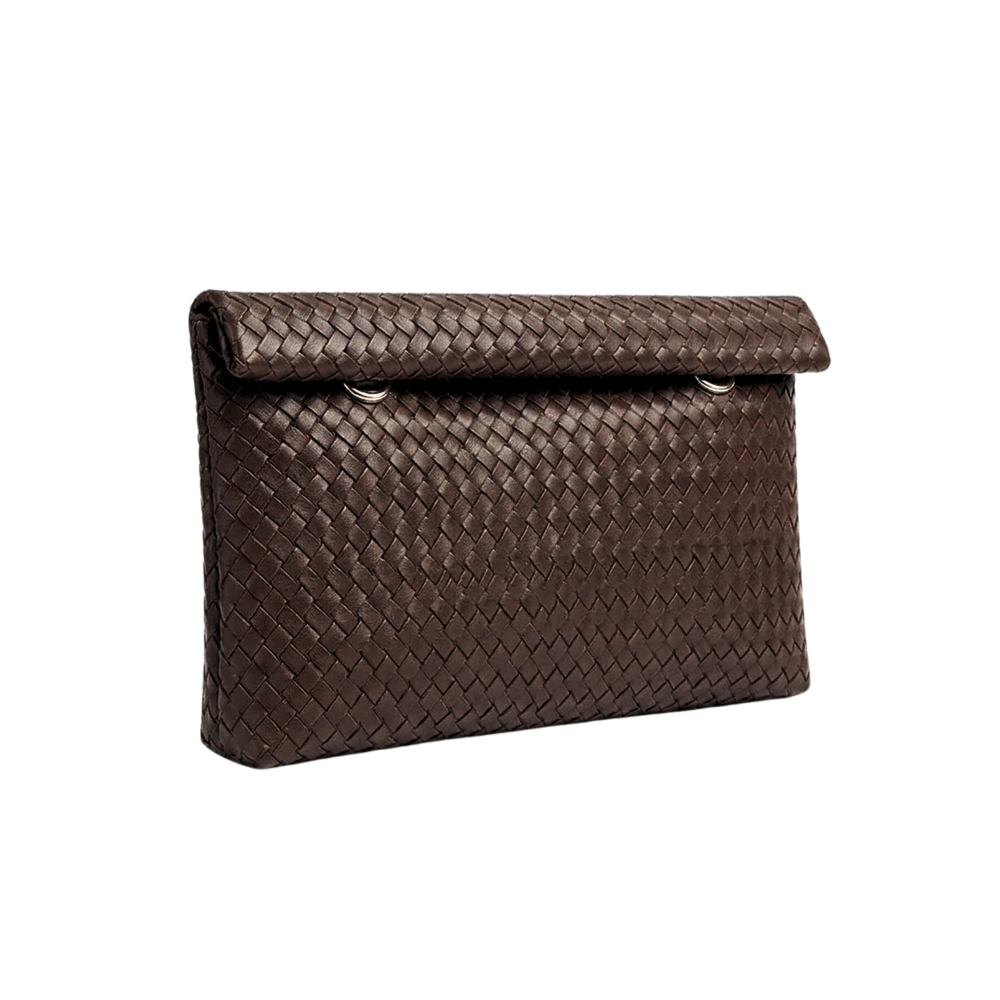 Clara | Braided Woven Envelope Clutch Bag