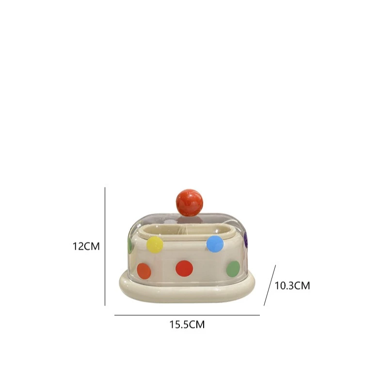 Pippa | Polka Dot Toothpick Cotton Swab Storage Box