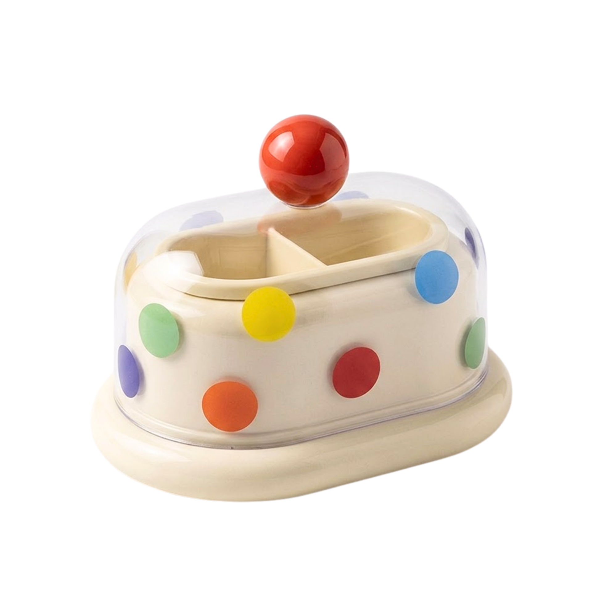Pippa | Polka Dot Toothpick Cotton Swab Storage Box