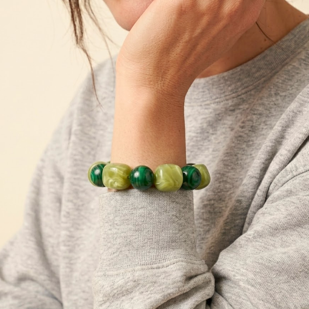 Beau | Chunky Acrylic Bead Stretch Bracelet