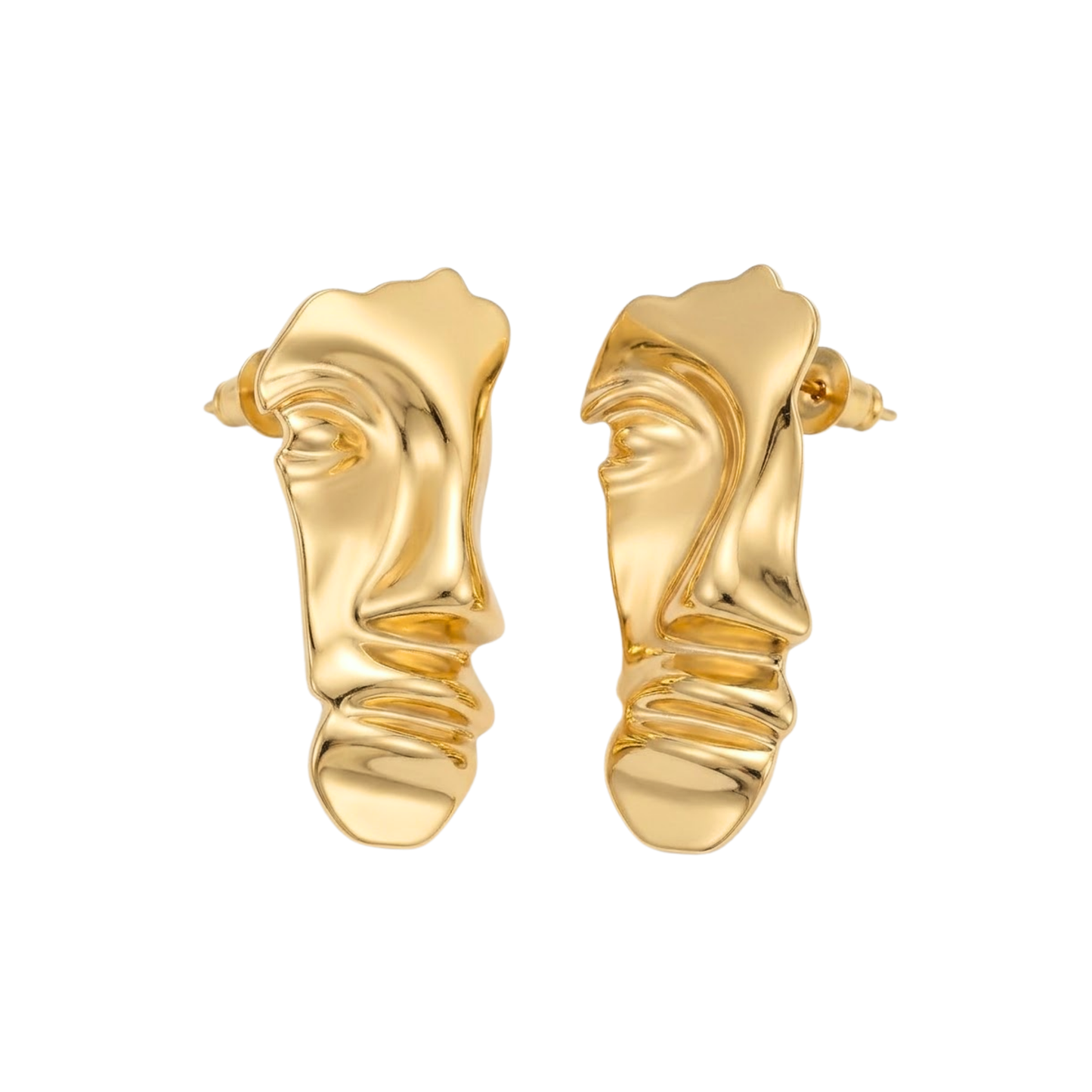 Muse | Abstract Face Sculptural Stud Earrings