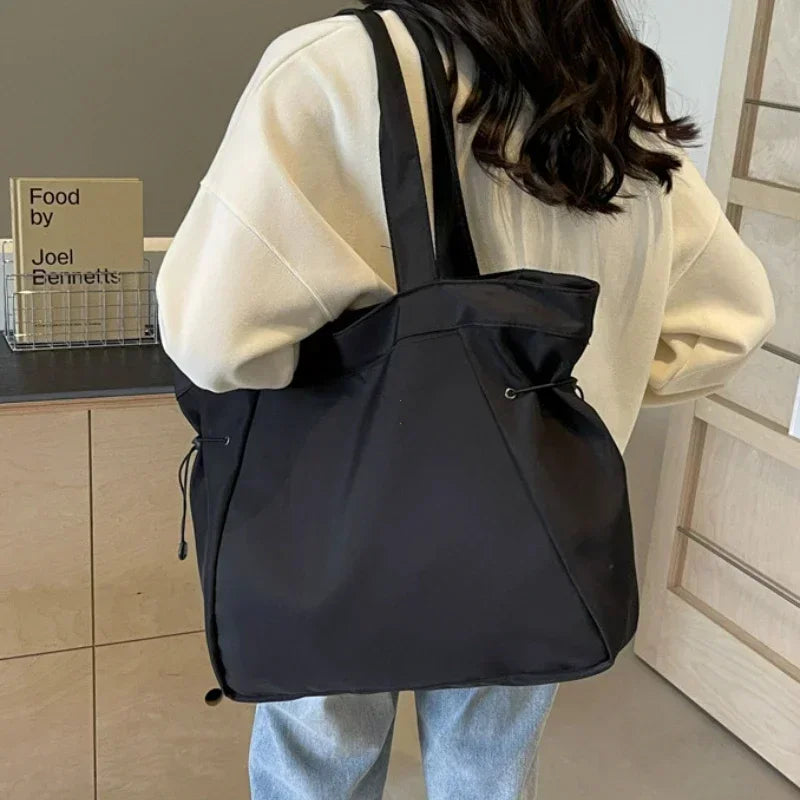 Hazel | Ruched Drawstring Shoulder Tote Bag