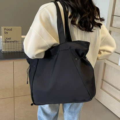 Hazel | Ruched Drawstring Shoulder Tote Bag
