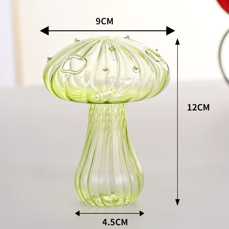 Sylvie | Mushroom Shaped Coloured Glass Vas