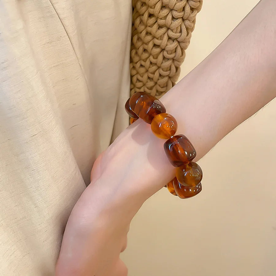 Beau | Chunky Acrylic Bead Stretch Bracelet