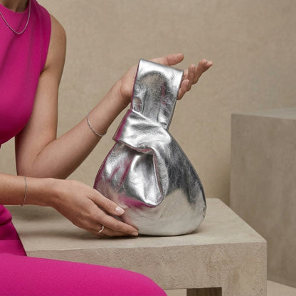 Juno | Metallic Knot Mini Handbag