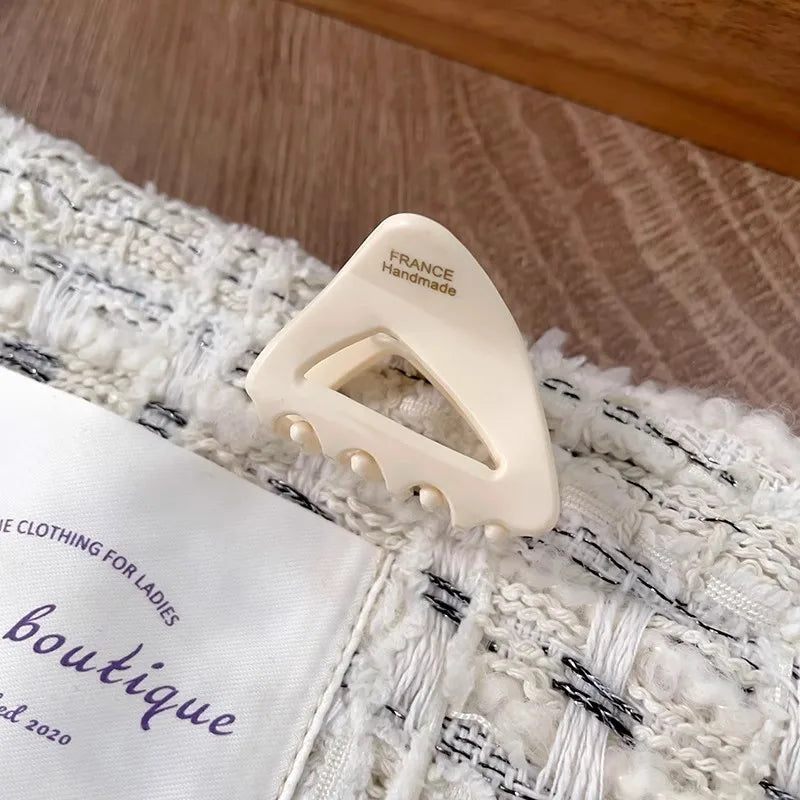 Ava | Triangle Acetate Mini Hair Claw Clip