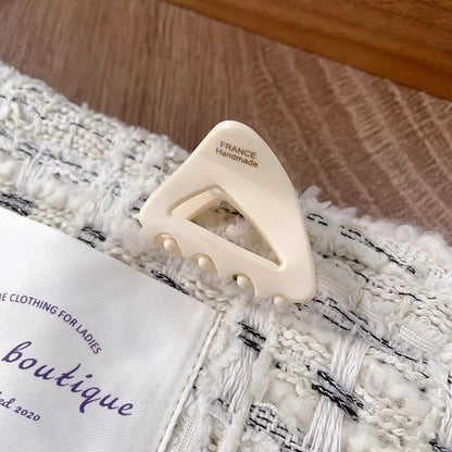 Ava | Triangle Acetate Mini Hair Claw Clip