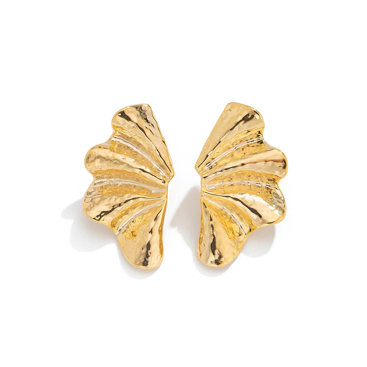Brynn | Ginkgo Fan Maple Leaf Stud Earrings