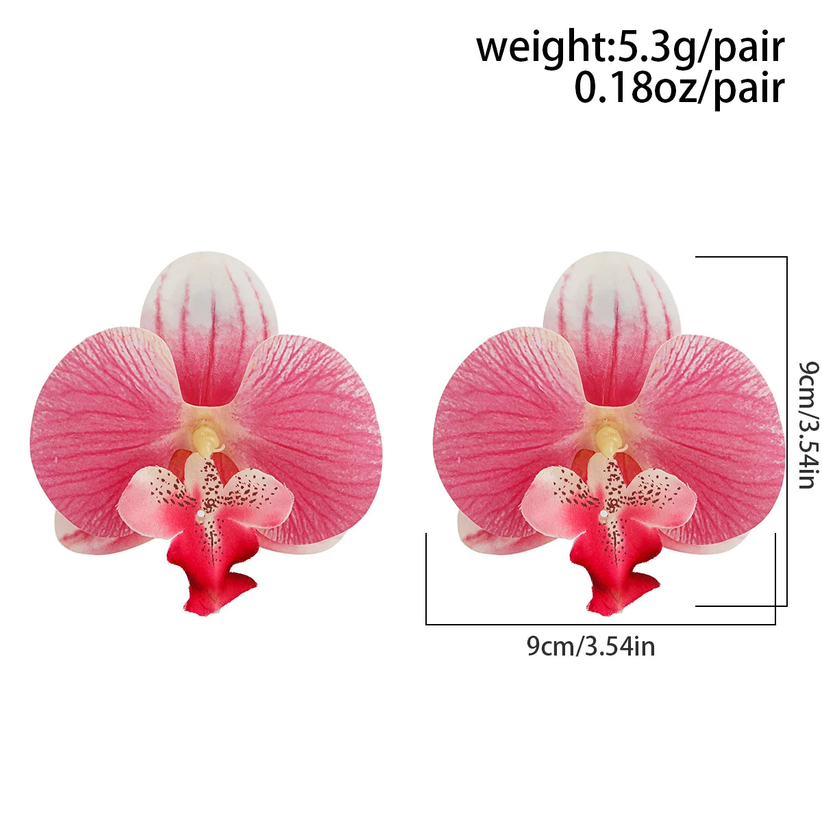 Orla | Orchid Resin Oversized Floral Earrings