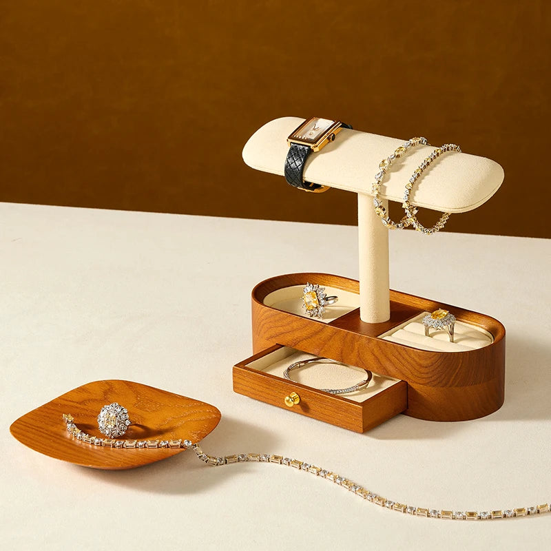 Ember | T-Bar Wooden Jewellery Organiser Stand