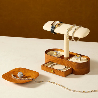 Ember | T-Bar Wooden Jewellery Organiser Stand
