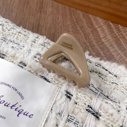 Ava | Triangle Acetate Mini Hair Claw Clip