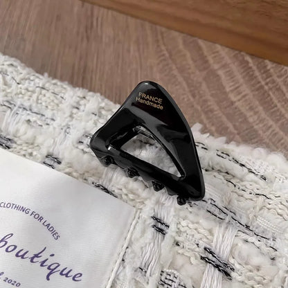 Ava | Triangle Acetate Mini Hair Claw Clip
