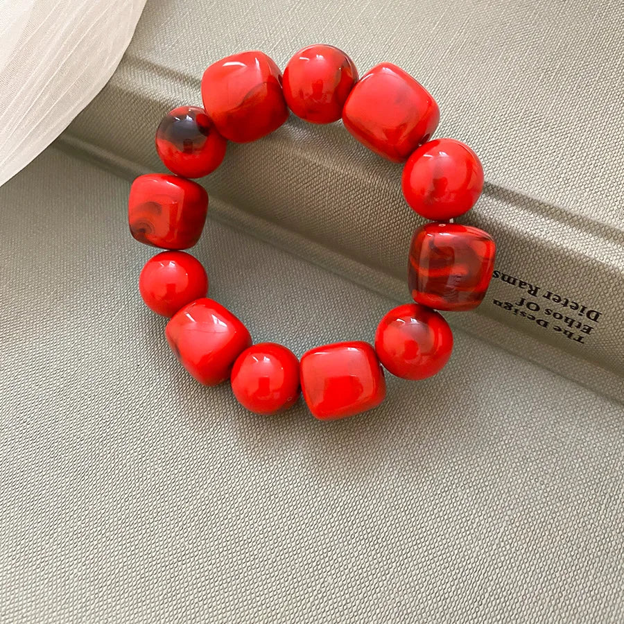 Beau | Chunky Acrylic Bead Stretch Bracelet