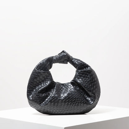 Demi | Croc Embossed Knotted Hobo Handbag