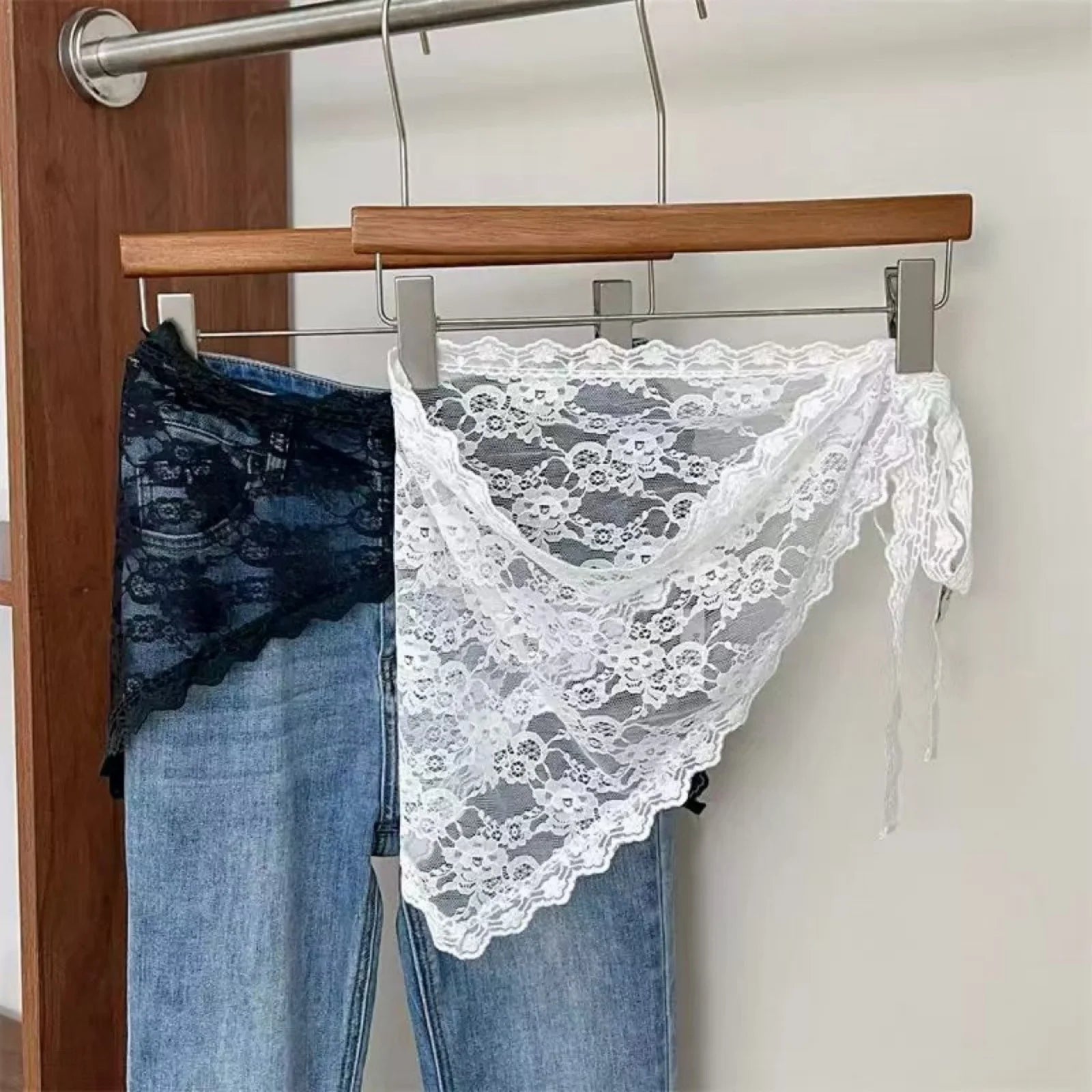 Lila | Triangle Lace Hip Wrap Waist Scarf