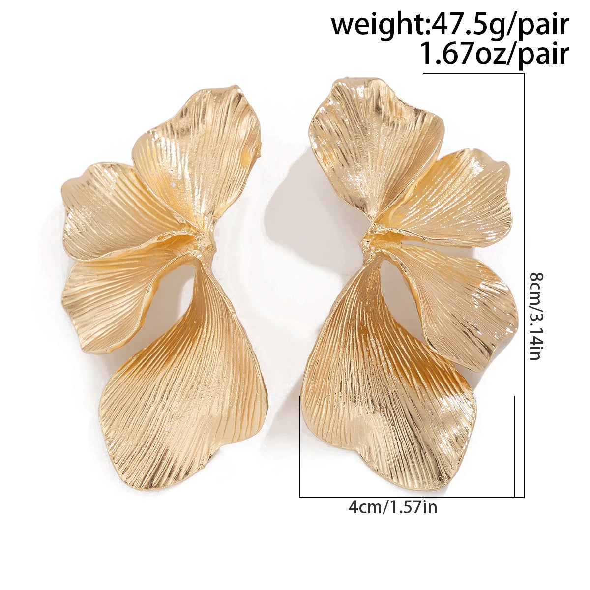 Dahlia | Sculptural Petal Drop Earrings