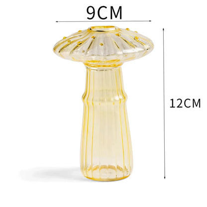 Sylvie | Mushroom Shaped Coloured Glass Vas