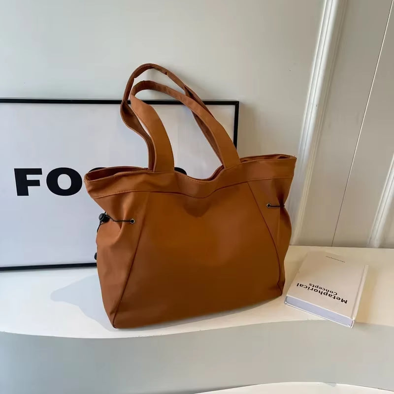 Hazel | Ruched Drawstring Shoulder Tote Bag