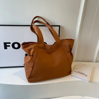 Hazel | Ruched Drawstring Shoulder Tote Bag