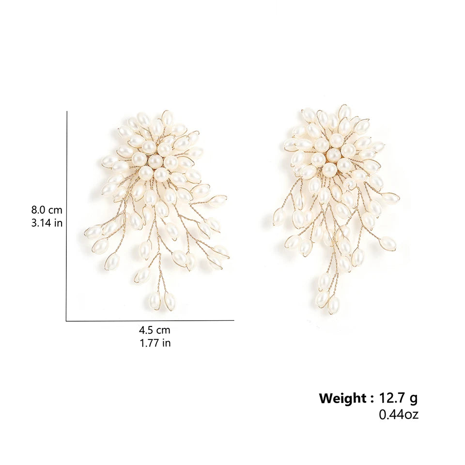Seraphina | Cascading Tassel Pearl Earrings