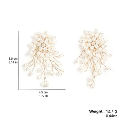 Seraphina | Cascading Tassel Pearl Earrings